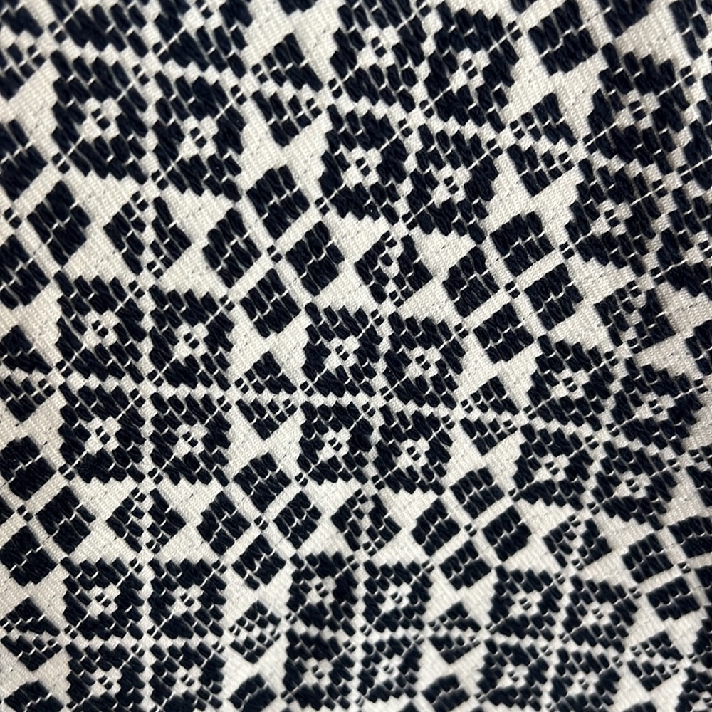 Tory Burch blue and ivory skirt style 51151324 A-line size 4 18” length - Picture 6 of 14